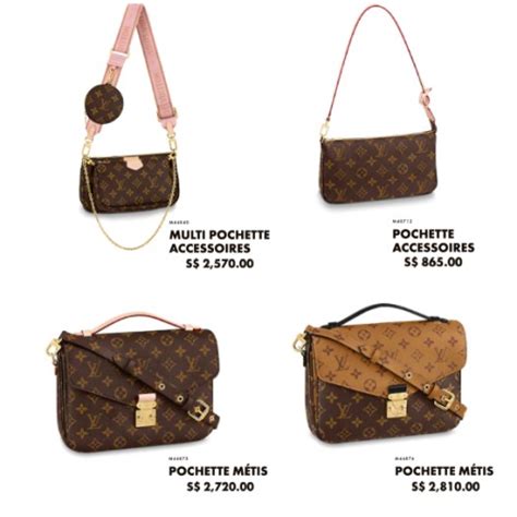 lv bags singapore|singapore lv price list.